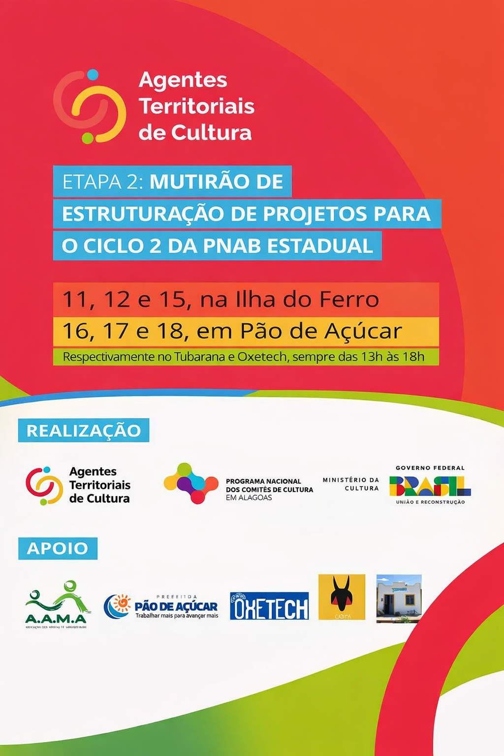 Pão de Açúcar recebe mutirão de estruturação de projetos culturais para o Ciclo 2 da PNAB Estadual